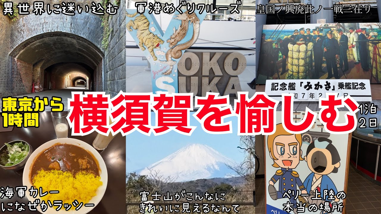 横須賀 ひとり旅 グルメ 観光 モデルコース 戦艦三笠 米軍基地 海軍カレー ドブ板通り 千代ヶ崎砲台跡 浦賀 ペリー 渡し船 猿島 yokosuka