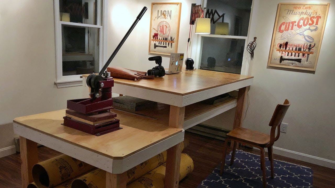 Building a Leather Workbench and Tool Storage (Workshop 
