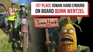 1st place At Iowan Hard Enduro 2024 - On board - Quinn Wentzel