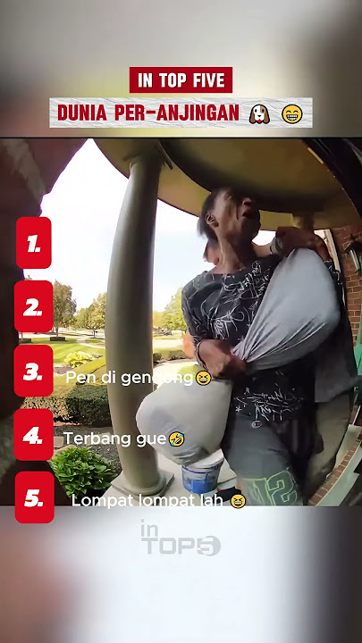 Top 5 Momen Dikejar Anjing Penjaga 😱😂 | Lucu Bikin Ngakak! #Top5 #Lucu #Ngakak #Anjing #Shorts