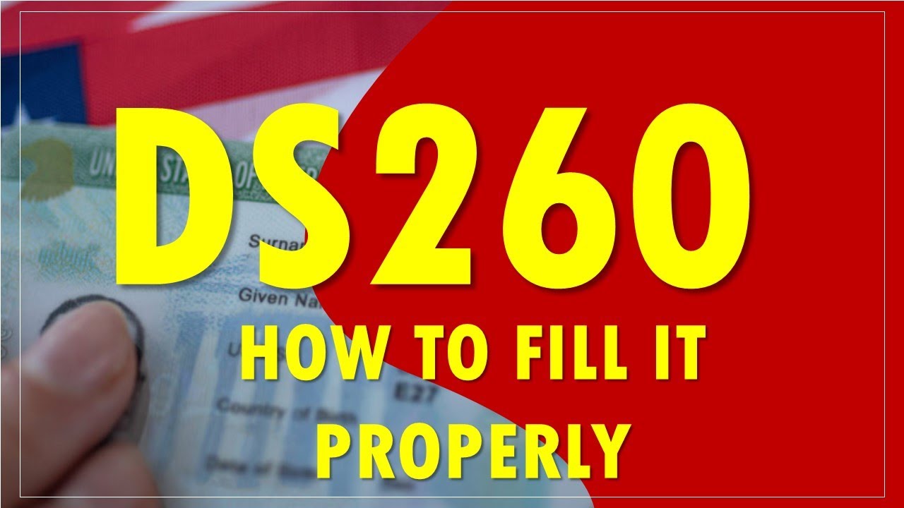 how to submit ds 260 form online