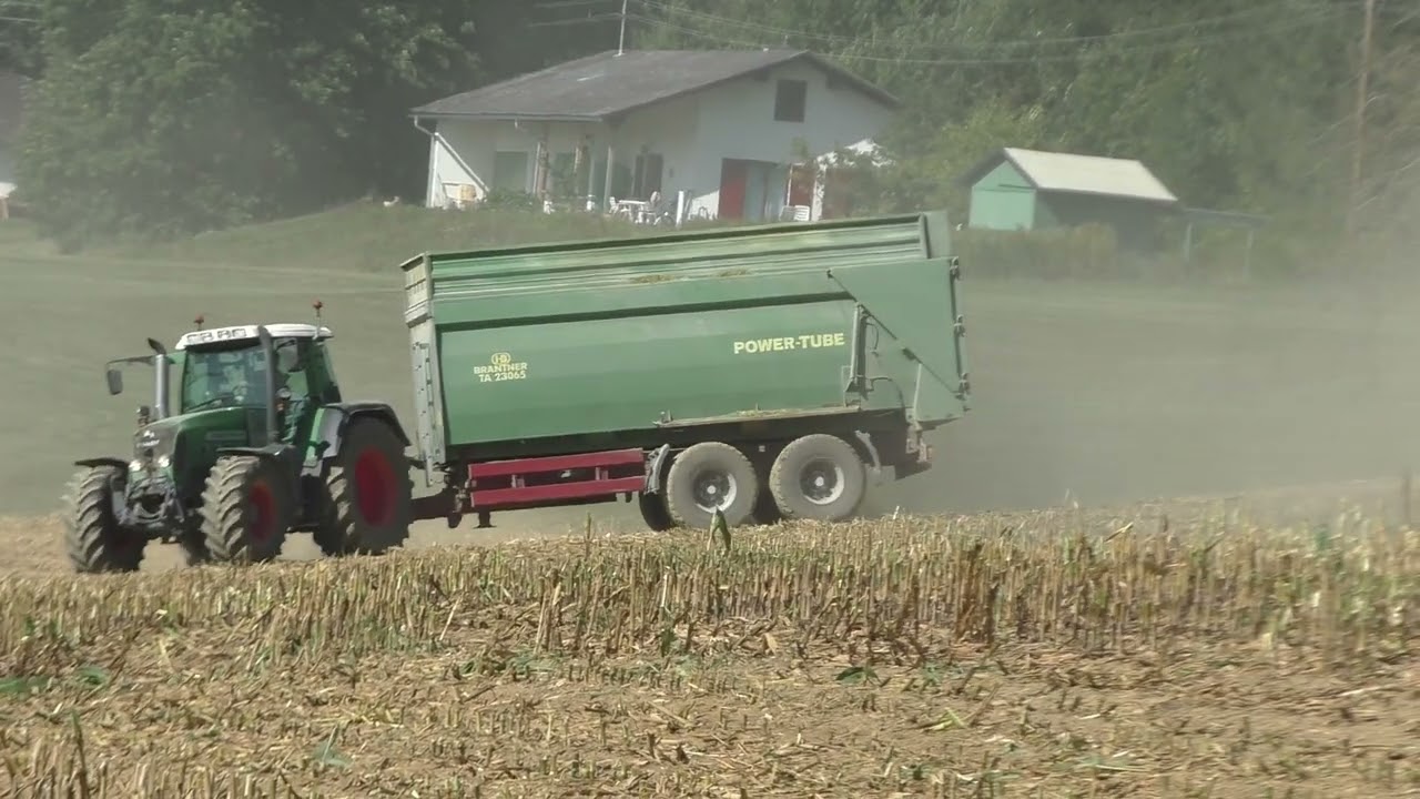 Maishäckseln mit Jaguar 970 & Orbis 750 und Case IHC und Brantner Abschieber mit den Jungs von Bioga
