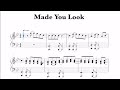 Made You Look (arr. Piu Piu Piano) Sheet Music, Meghan Trainor