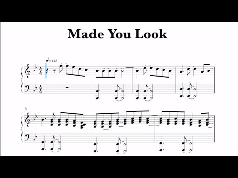 Made You Look – Meghan Trainor Sheet music for Piano (Solo