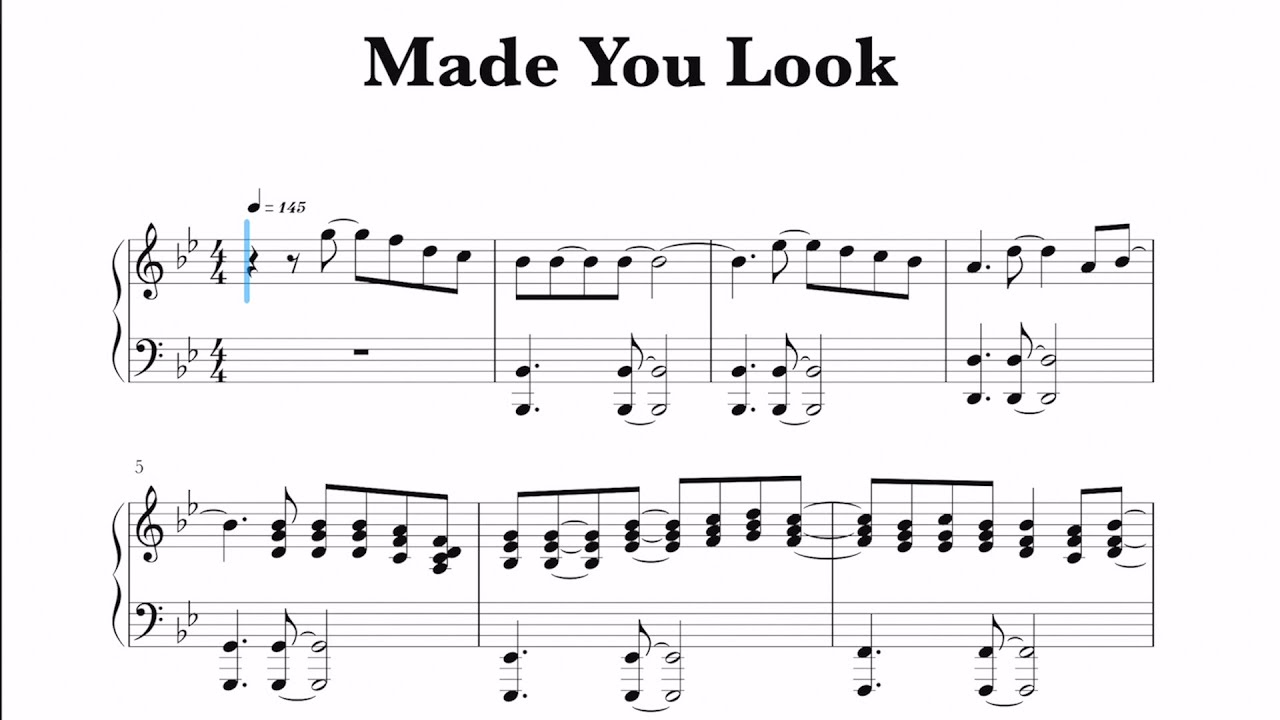 Made You Look – Meghan Trainor Sheet music for Piano, Trombone