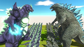 New Growing Super Godzilla VS Godzilla 2014 Comparison