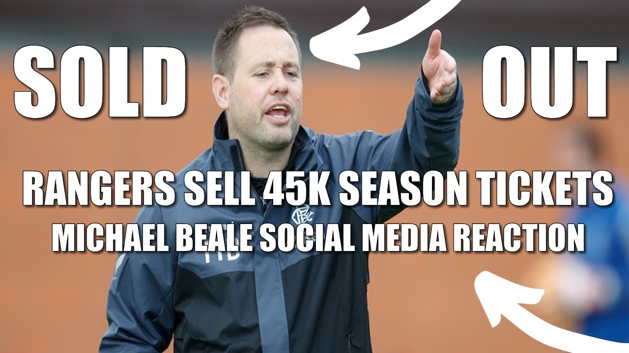 RANGERS COACH MICHAEL BEALE ON SELLING 45K SEASON TICKETS FOR 6TH YEAR