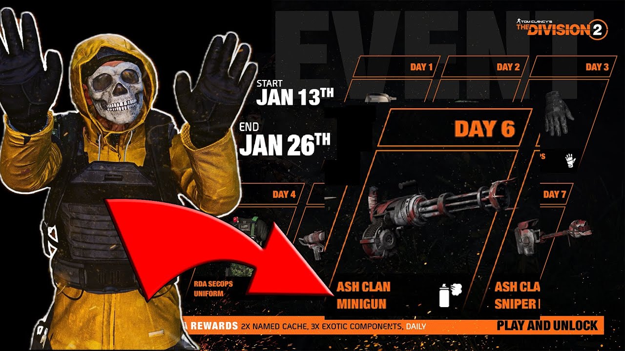 *DO THIS NOW* How to Get the Ash Minigun - The Division 2: Avatar Event Day 6 & Headshot Build