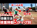 【タイプ別ピッチング指導】体重移動からピッチングを変える。体重移動3タイプの改善方法。