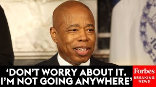 'I'm Coming Back’: Mayor Eric Adams Snaps Back At Reporter Who Asked About His Lack Of Campaigning