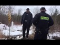 Video: Asylum seekers make a run for the Canadian border