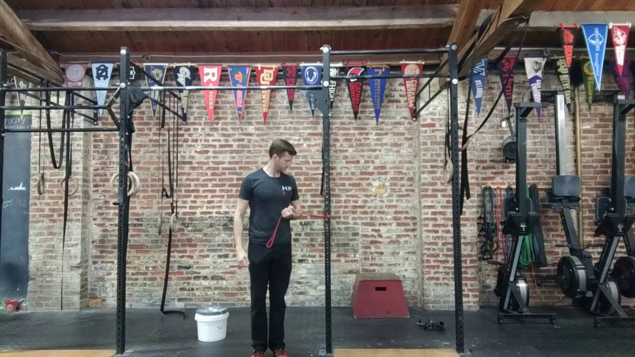 Corrective Exercise: Banded Pull Across - YouTube