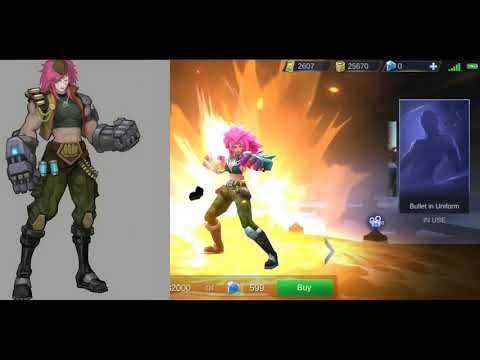 Masha New Skin - Bullet in Uniform | Skill Effect Not Yet Added. @MobileLegendsArks