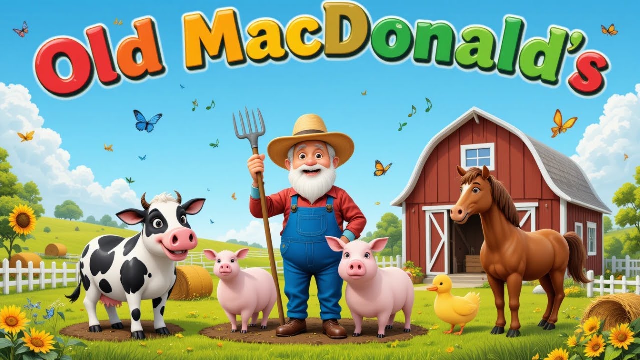 Old MacDonald Had A Farm I Bubbles & Beats I Nursery Rhymes & Music Videos