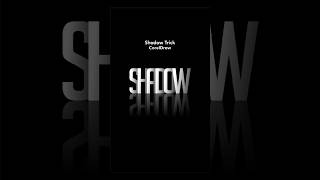 Create This Amazing Text Shadow Effect in #coreldraw 🔥 | Easy Shadow Trick #graphicdesign #creative