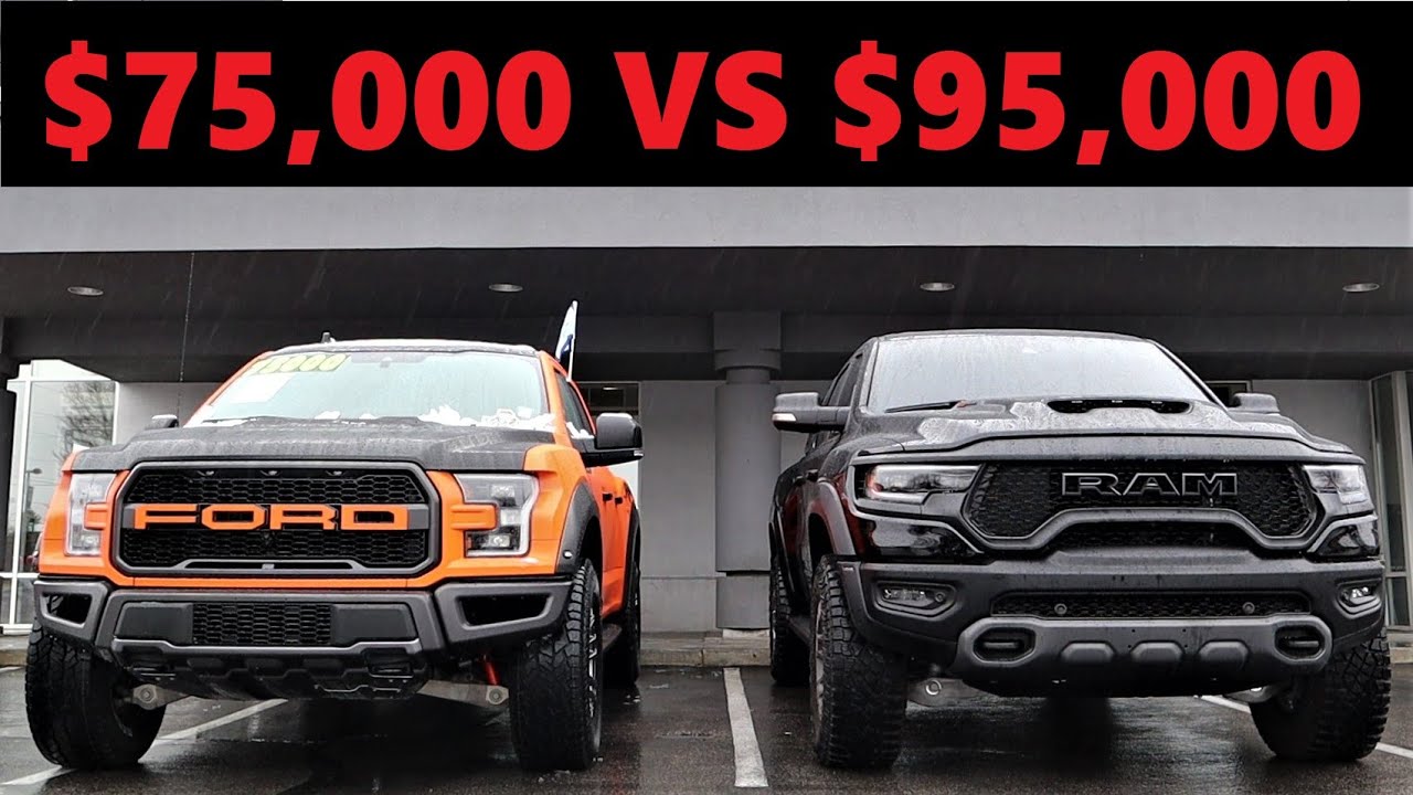 2021 Ram TRX Vs Ford Raptor: Is The Ram TRX Worth $20,000 More??? - YouTube