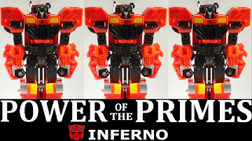 TRANSFORMERS GENERATIONS POWER OF THE PRIMES: Voyager Class Figure | Inferno | by ransmo5