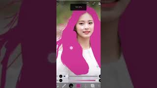 how to change hair color using ibispaint app./Princess Maica/ #ibispaintedit #twice #tzuyu #edit screenshot 4