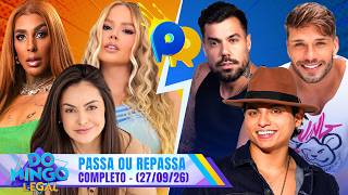 TIME Filho do Piseiro VS TIME Renata Brás no Passa ou Repassa | Domingo Legal (27/09/26)