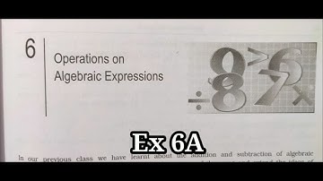 Operations on Algebraic Expressions Exercise - 6A Class 8 |CBSE RS Aggarwal |in hindi  Rajmith Study