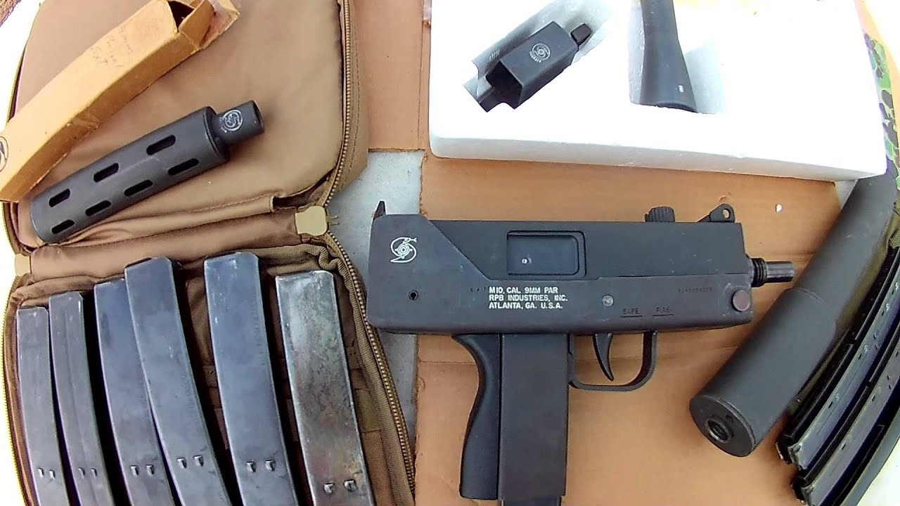 RPB Industries M10 open bolt pistol