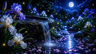 Soft Cello Lullaby｜Moonlit Iris Garden with Water Sounds｜Sleep & Relaxation溫柔大提琴｜月夜鳶尾流水聲｜放鬆 ·減壓 ·入眠 screenshot 4