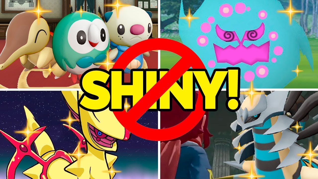 TODOS OS POKÉMON SHINY LOCKED EM POKÉMON LEGENDS ARCEUS !! (SHINYS  IMPOSSÍVEIS) 