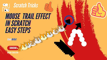 Scratch Mouse Trail Effect, Easy Steps, | scratch | scratch animation | code tricks, #scratch