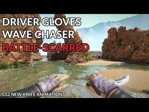 Driver Gloves Wave Chaser (Battle-Scarred) | CS2 Skin Showcase