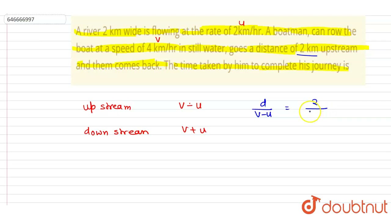 A River 2 Km Wide Is Flowing At The Rate Of 2km hr A Boatman Can Row A River 2 Km Wide Is Flowing At The Rate Of 2km hr A Boatman Can Row