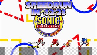 Sonic Electro Block ✪ Any% Speedrun In 42:23