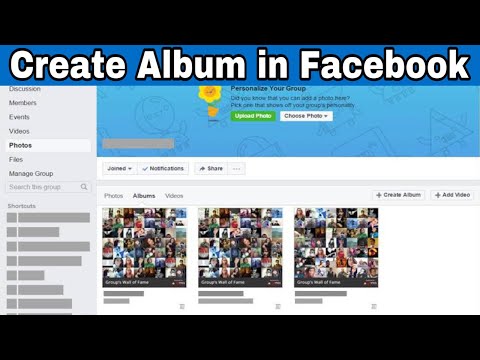 How to Create Photo Album on Facebook | how to make album in facebook