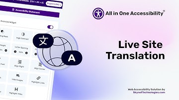 Enhance Website Accessibility with Live Site Translation | All in One Accessibility® Widget