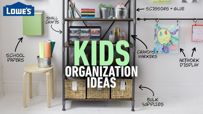 Solutions to Organize Kids Art Supplies