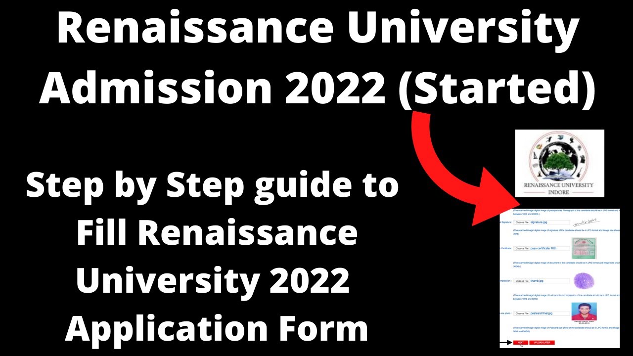 Renaissance University Admission 2022 (Started) How to Fill