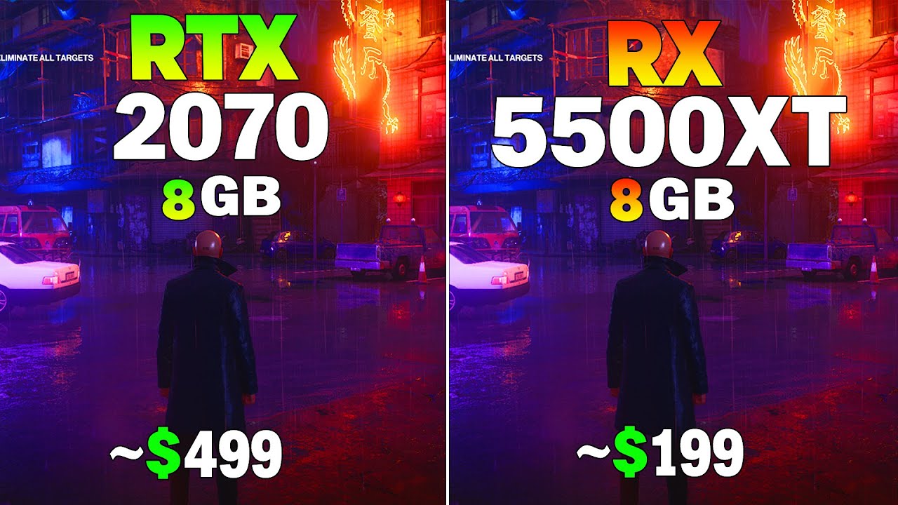 RTX 2070 vs RX 5500 XT - Test in 8 Games - YouTube