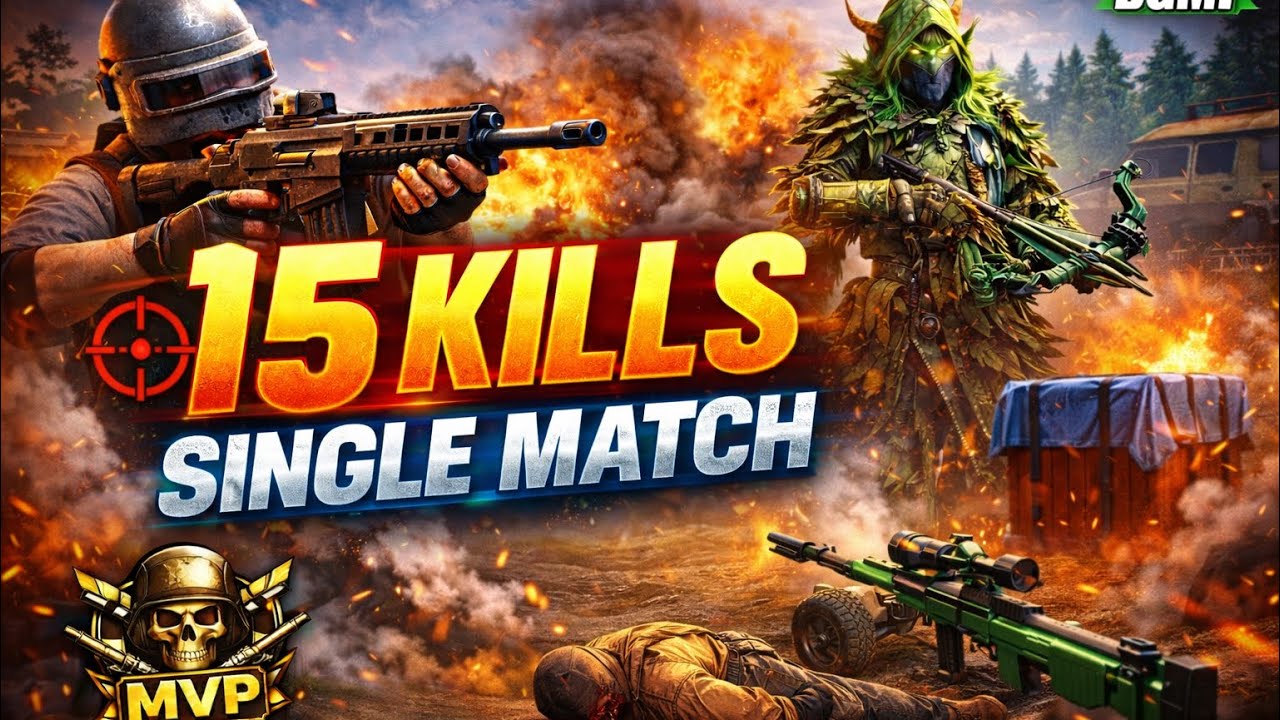 15 Kills Challenge in Single Match | BGMI | Gameplay
