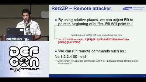 Defcon 18 - Exploitation on ARM Technique and Bypassing Defense Mechanisms Itzhak zuk Avraham