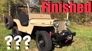 Tim 1948 Willys Cj2a Jeep- it’s finished!! Another mild restoration complete part 4 of 5