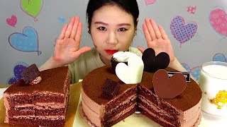 뚜레쥬르 러브앤초코 케이크 먹방 MUKBANG