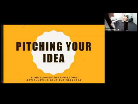 Pitching and Presenting your idea presented by Gavin Leach