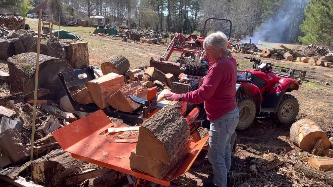 Wolf Ridge wood splitter compact 28c YouTube