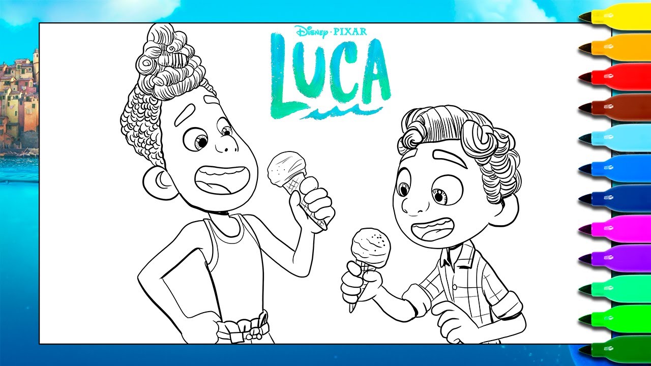 luka coloring pages