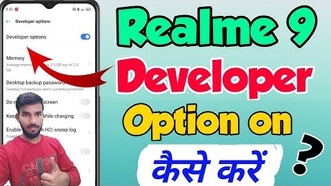 Realme 9 me developer options setting kaise kare | how to enable developer option in Realme 9
