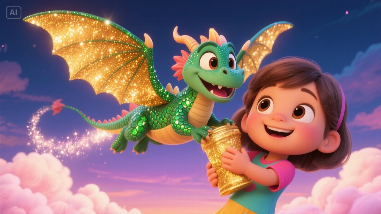 Lulu’s Flying Dragon Ride! | Magical Adventure Nursery Rhyme for Kids | Soaring Dragon Song