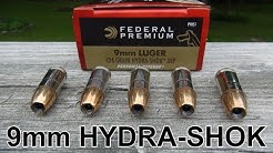 9mm 124 gr Federal HYDRA-SHOK Ammo Review 