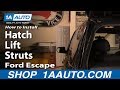 How To Replace Hatch Lift Struts 2001-07 Ford Escape