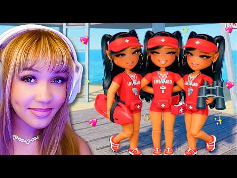 TRIPLETS Train to become the BEST LIFEGUARDS ⭐ | LIFETOGETHER ROLEPLAY
