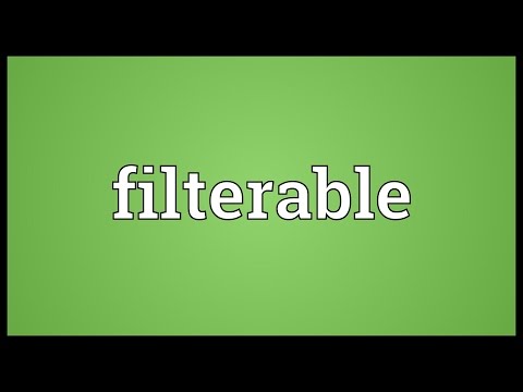 Header of filterable
