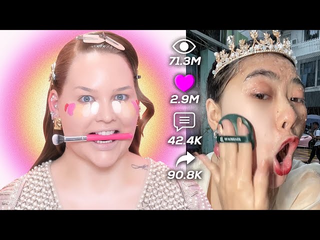 Trying The Most VIRAL Makeup Hacks of 2023! | NikkieTutorials class=